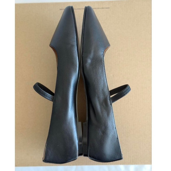 Madewell The Greta Ballet Flat in True Black, Size 10 - Picture 8 of 9